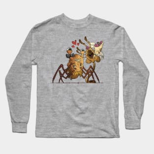 Facehugger and The Thing getting married Long Sleeve T-Shirt